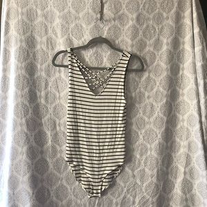 AE strappy striped bodysuit